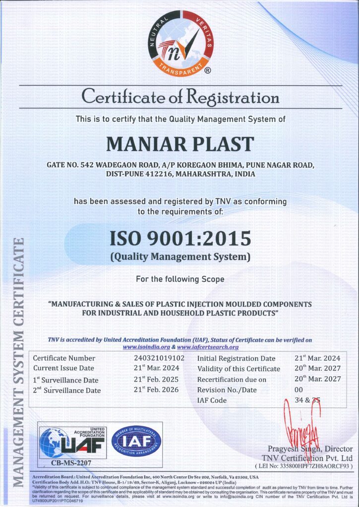 High precision plastic moulding services